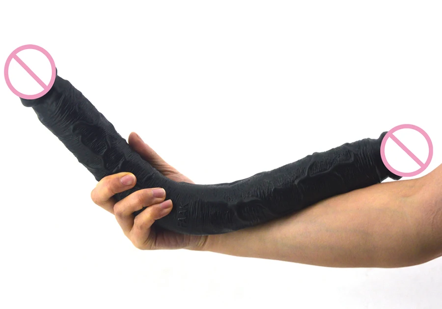 Огромный супер длинный двойной фаллоимитатор 18 1 дюйма гибкий мягкий пенис