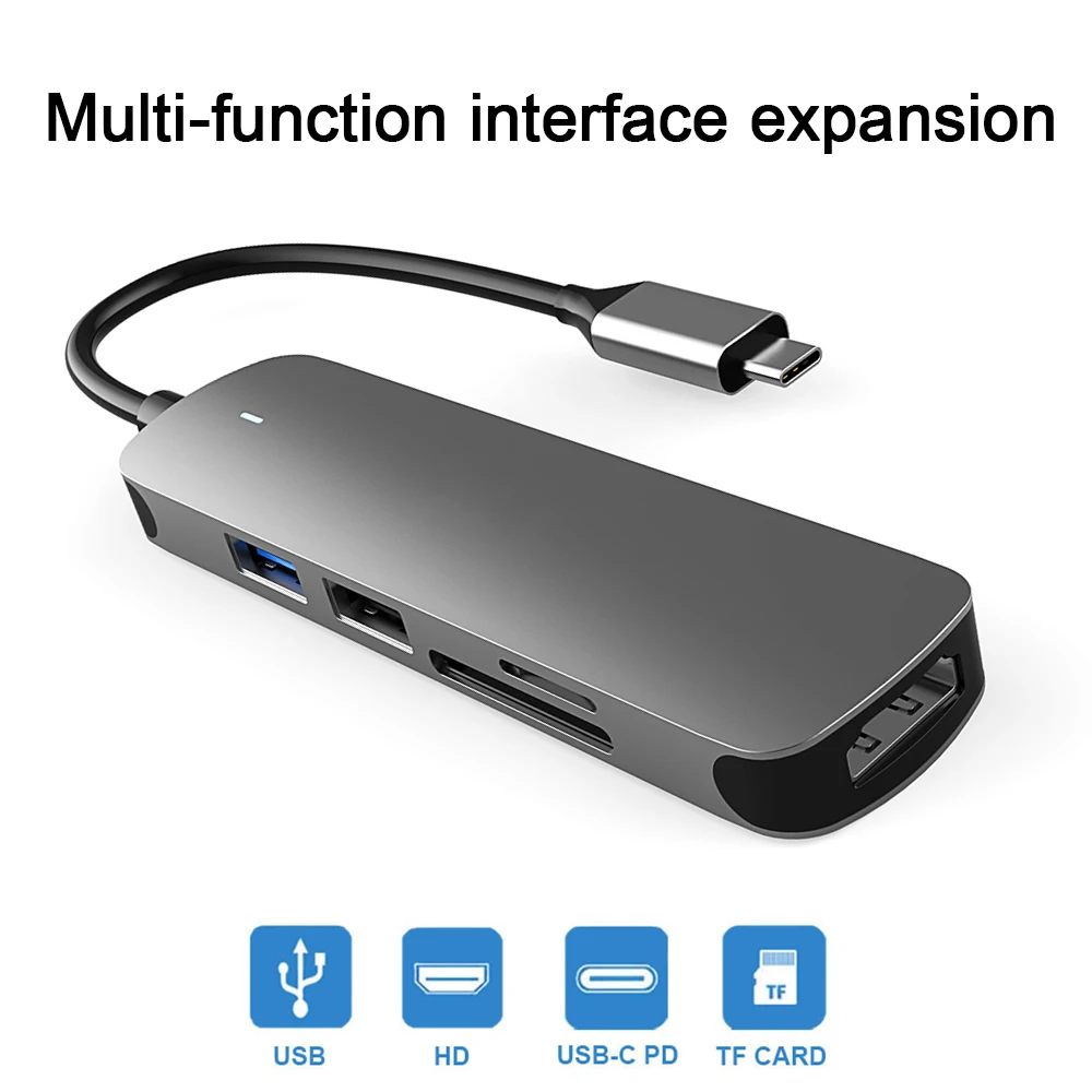 

Адаптер 5 в 1, USB 2,0, USB 3,0, 4K, HDMI