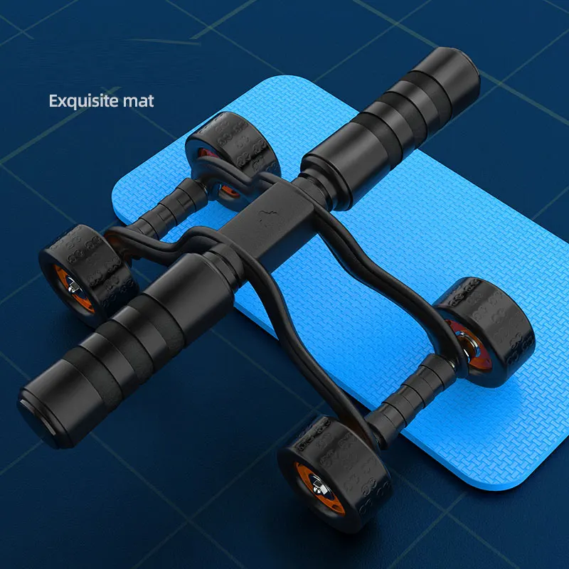 

Four Wheels Abdominal Wheel Roller with Knee Pad Abdominal Muscle Trainer Home Gym Exercises Fitness Equipment AB Ripper x
