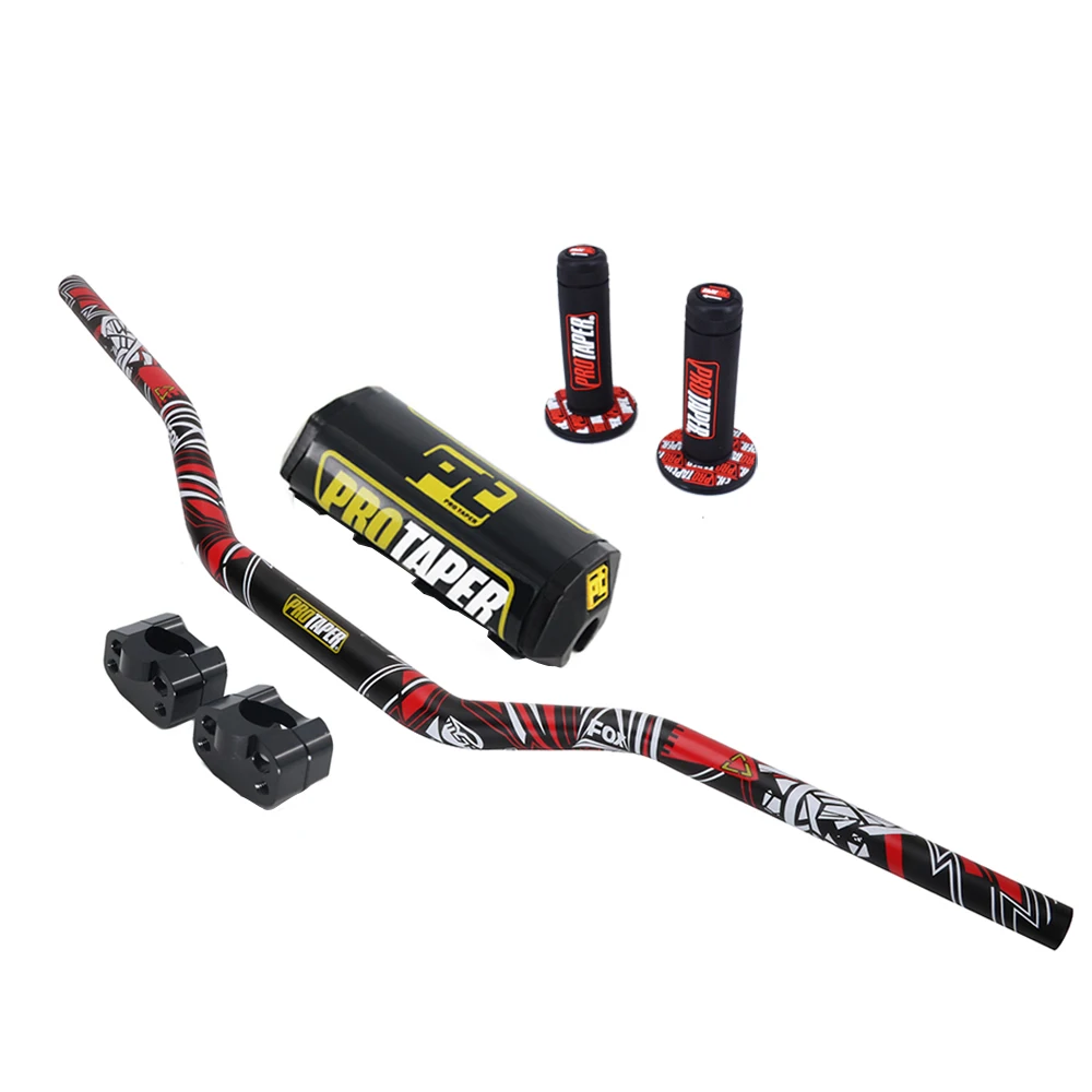 Мотоцикл 28 мм 1-1/" Fat Bar руль Грипсы колодки для KTM HONDA KAWASAKI SUZUKI YAMAHA CRF Protaper Pro Dirt Bike Motorcross