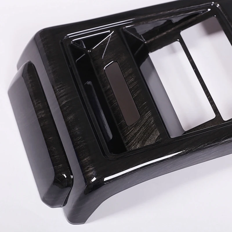 

Car ABS Black Wood Grain Rear Air Conditioning Vent Cover Trim Armrest Cover for Land Rover Discovery Sport 2015-2019