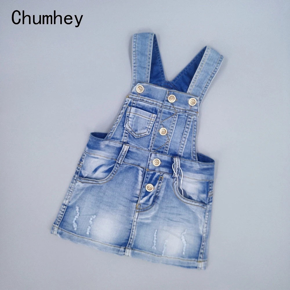 Chumhey/Одежда для маленьких девочек; летний сарафан; джинсовый комбинезон на лямках для малышей; одежда для малышей; Детские платья для девочек