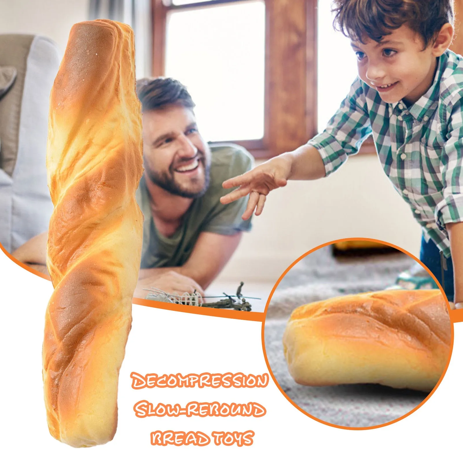 

Имитация упругости хлеб игрушка пуш-ап антистресс It фиджет игрушки для детей и взрослых Сжимаемый стресс багет интересные товары