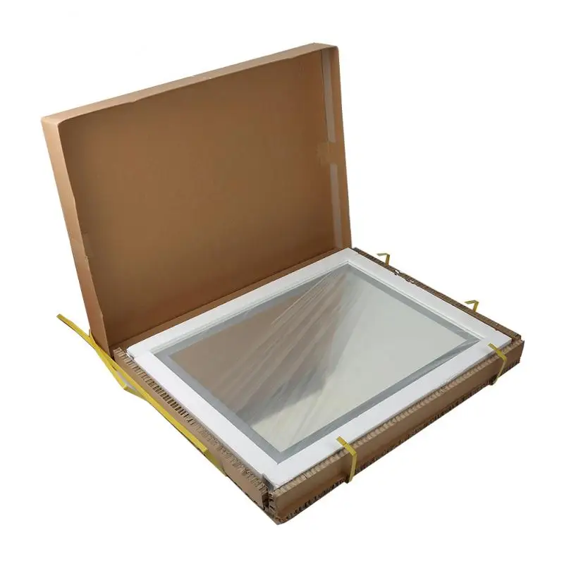 

LED Rectangular Wall Bathroom Lighted Mirror Wall Mount Makeup Mirror With Touch Button New Anti Fog Makeup Mirror HWC