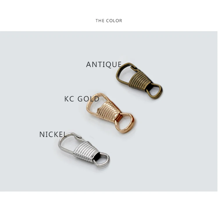 Брелок для ключей Посеребренная позолоченная застежка карабин в полоску 20p 9x25