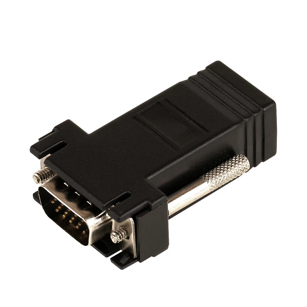 ZJT40 15PIN VGA к RJ45 разъем новый удлинитель штекер локальной сети Cat5 Cat5e Ethernet Женский