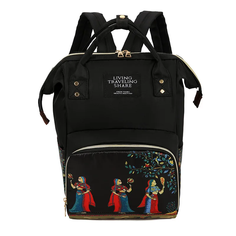 Пакет для мамы Детский водонепроницаемый рюкзак на молнии с двумя плечами