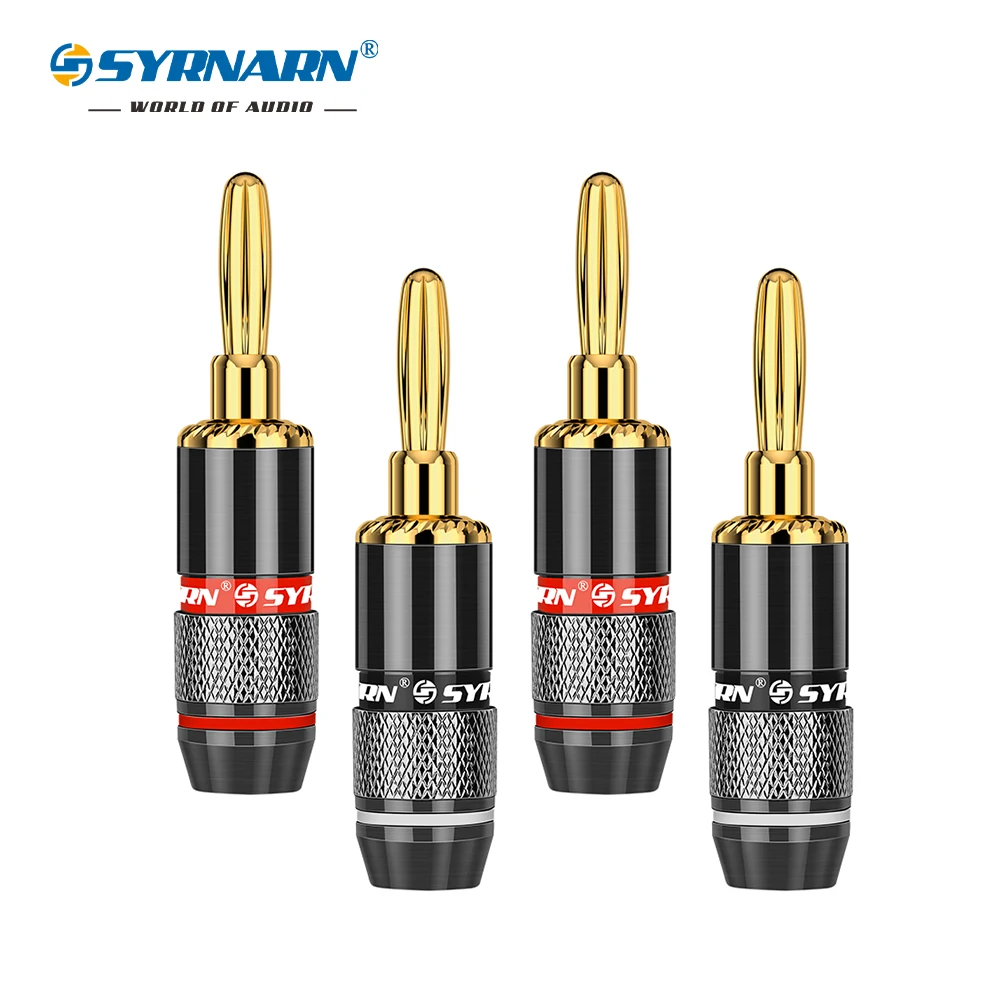 12 шт./6 пар высококачественные коннекторы для колонок и бананов медный адаптер с