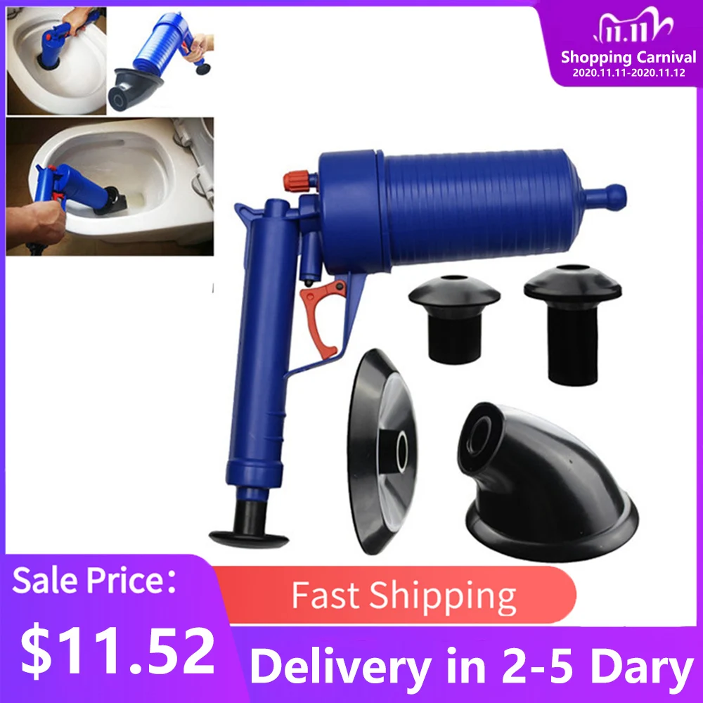 Горячая Распродажа пистолет для слива воздуха мощная ручная Плунжер раковины