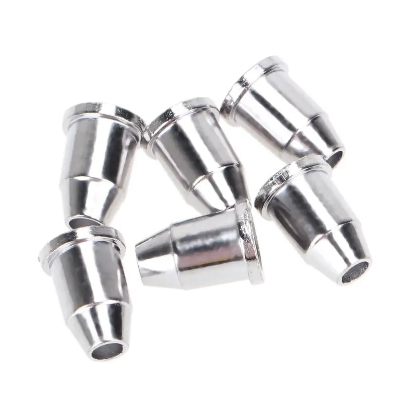 6pcs Guitar String Caps Mounting Buckle Through Body Ferrules Bushing Parts Accessories Black Silver Gold | Спорт и развлечения