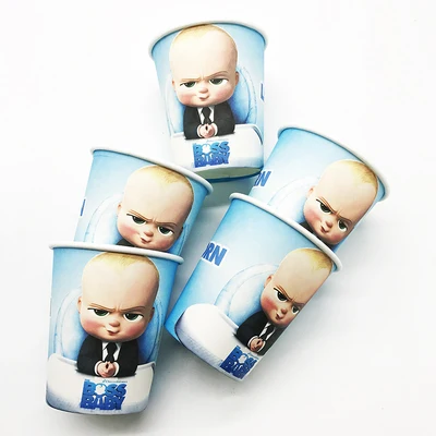 Boss Baby День рождения украшения набор одноразовой посуды с рисунком из мультфильма «Мой маленький босс вечерние поставки Baby Shower вечерние Декор