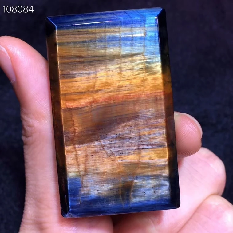 Сертификат натуральный синий Pietersite Chatoyant прямоугольная подвеска 51x31x9 мм для женщин и мужчин камень драгоценный камень Namibia AAAAA