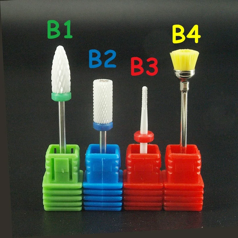 1 шт. керамическая пилка для ногтей 3/32 дюйма|nail file drill bit|manicure machinenail |