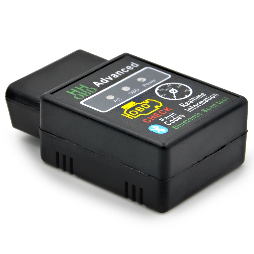 Автомобильный диагностический сканер V2.1 OBD2 HH OBD ELM327 работает Android Torque Bluetooth новый