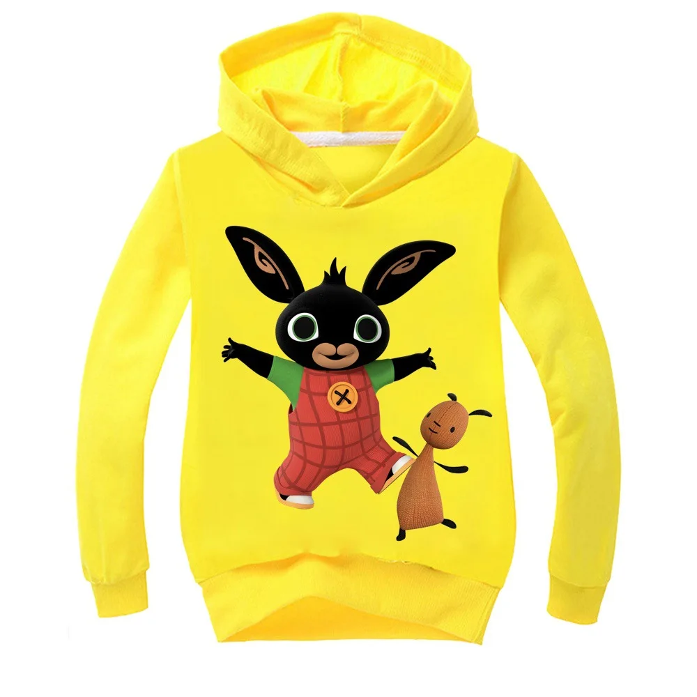 Г. Детская футболка толстовки с капюшоном Bing Bunny футболки с длинными рукавами для мальчиков и девочек, Bing Rabbit, пальто детский топ, футболка Enfan