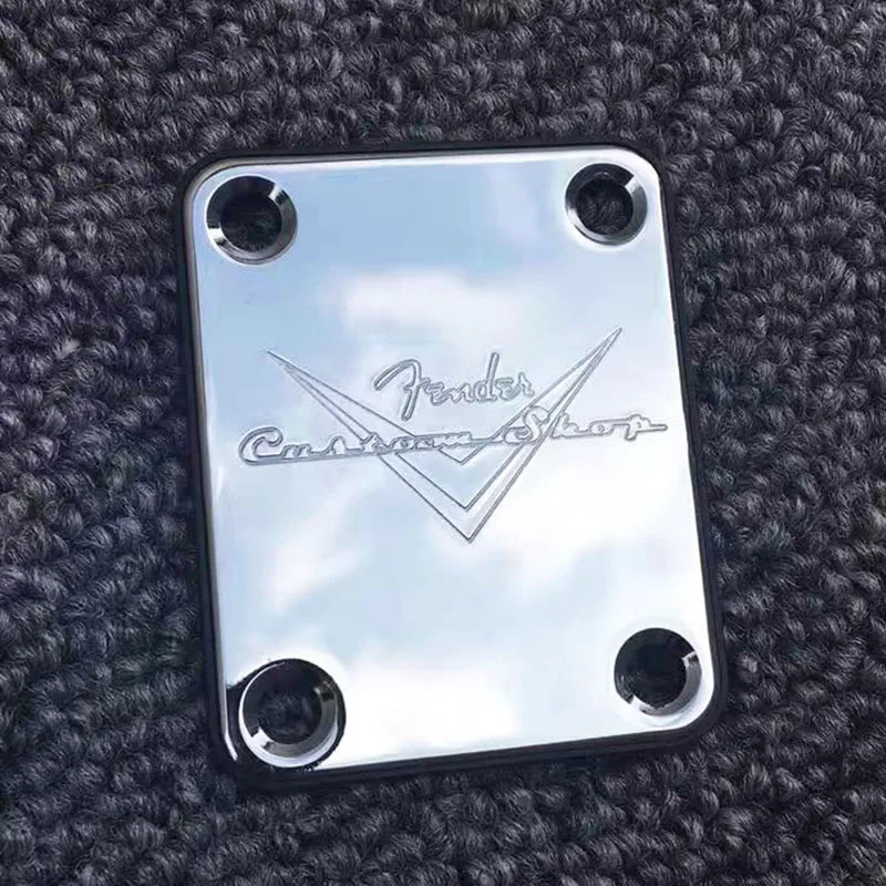 Хромированная для электрогитары Custom Shop Пластина для ST Tele style гитара бас шеи Соединительная плата включая винты
