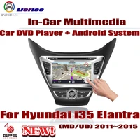 car radio dvd player gps navigation for hyundai i35 elantra mdud 2011 2015 android hd displayer system audio video stereo