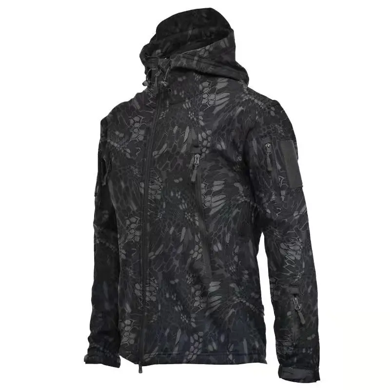 Classic Outdoor Waterproof SoftShell Jacket Men Hunting Windbreaker Hiking Coat Camping Fishing Tactical Jacket Military Clothes