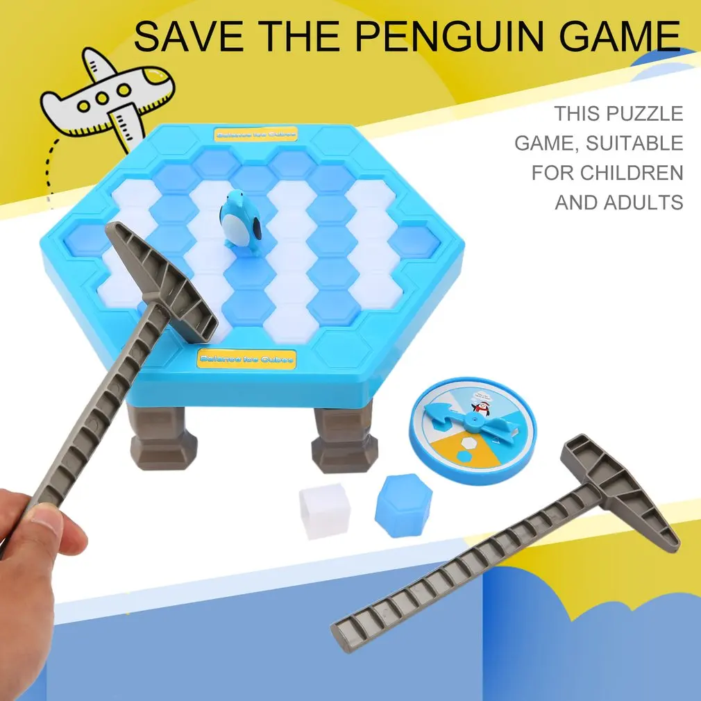 

Save The Penguin Trap Interactive Board Game Ice Breaking Christmas Parent-child Table Entertainment Educational Toys Kids Gifts