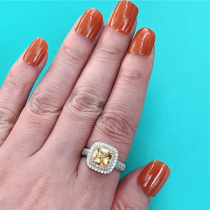 Женское Обручальное кольцо с фианитом из серебра 925 пробы|Кольца| |