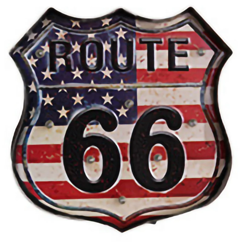 Route 66 светодиодные винтажные вывески украшение для паба бара светодиодная