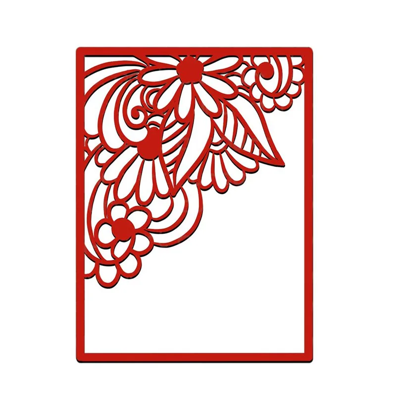 Уголок цветка DiyArts Die фон металлический нож для вырубки, создания скрапбукинга, тиснения и шаблонов DieCut Template 2019 года.