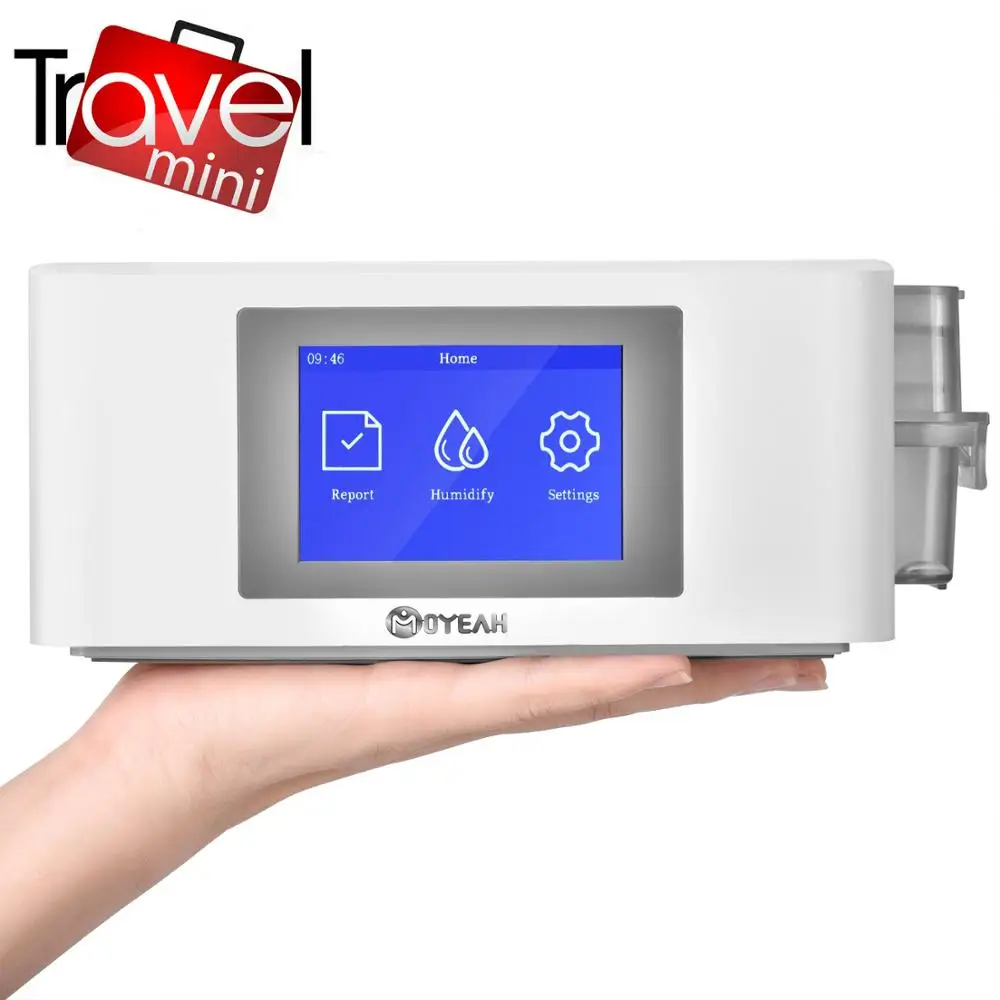 MOYEAH Мини Путешествия CPAP Машина Портативный CPAP вентилятор медицинская машина с носовой маской для апноэ сна бесплатно 16 Гб Micro SD карта