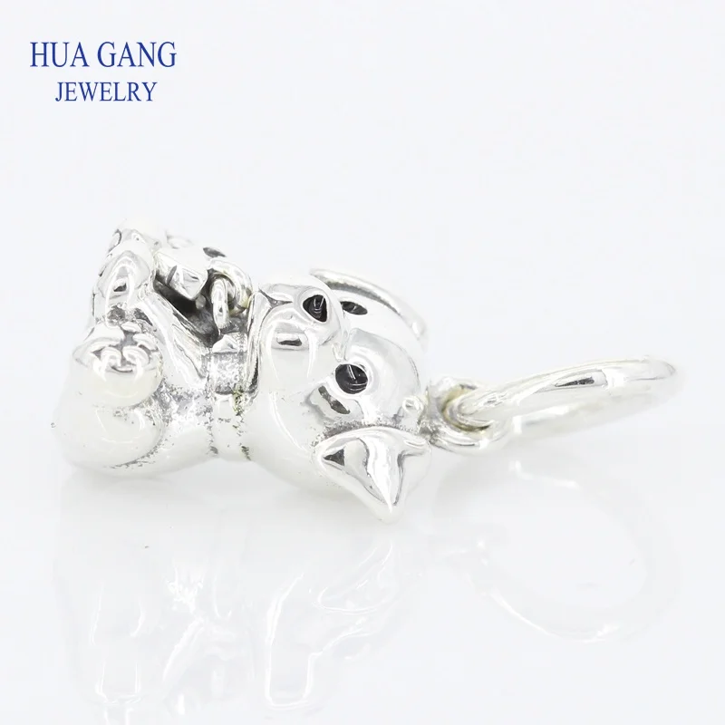 Подвеска из 100% стерлингового серебра 925 пробы с подвеской в виде Лабрадора и