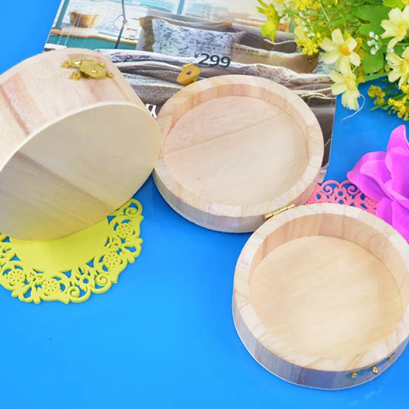 Деревянная коробка для хранения ювелирных изделий детская игрушек DIY деревянная