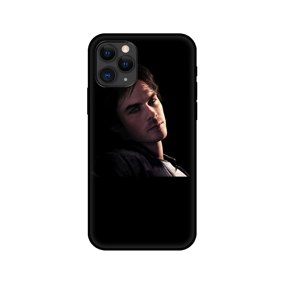 Черный чехол из ТПУ для iphone6 6s 7 8 plus x 10 iphone XR XS 11 pro MAX с дневниками вампира Стефаном