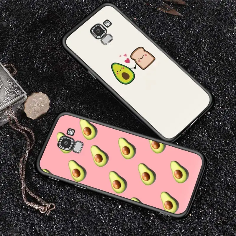 

Hot Cartoon Avocado For Samsung J8 J7 Duo J730 J6 J5 J530 J4 J3 J330 J2 Core Star Prime 2018 EU Plus Black Phone Case
