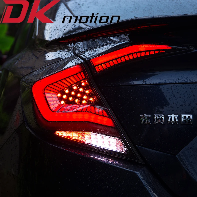 Фото Светодиодный задний светильник онарь s для honda civic 10th sedan Автомобильный