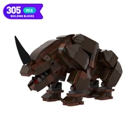 moc star mud unicorn classic movie series monster animal building block toy assembly model dinosaur toys childrens puzzle gift