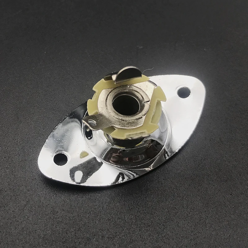 Звукосниматель электрогитары Овальный выход 6 35 мм пластина Джек Разъем для LP