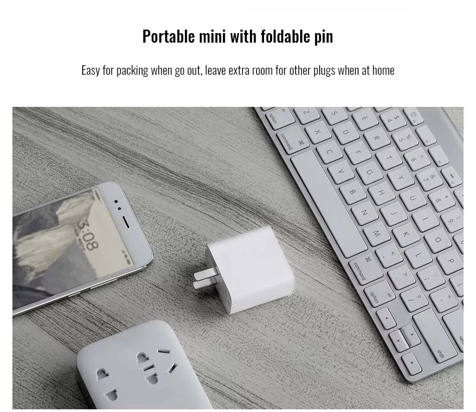 Xiaomi USB зарядное устройство 1A1C 30 Вт(макс) умный выход PD 2,0 QC 3,0 Быстрая зарядка type-C 5V = 3A 9V = 3A 15V = 2A 12V = 2.25A type-A