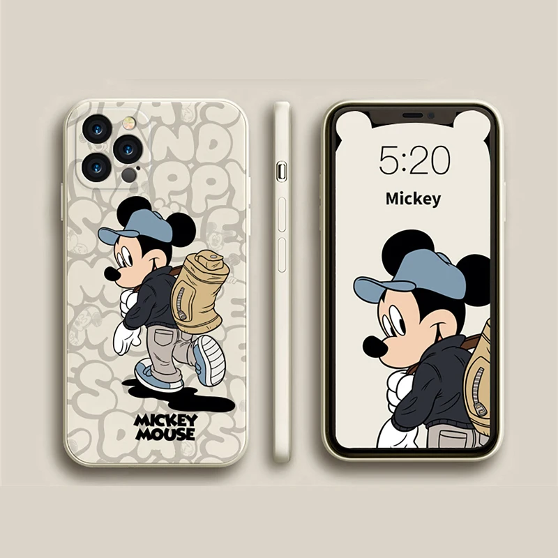 Силиконовый чехол DISNEY 2021 с Минни Микки для IPhone 12 12Pro iPhone11Pro Max iPhone 7 8 X XS Официальный