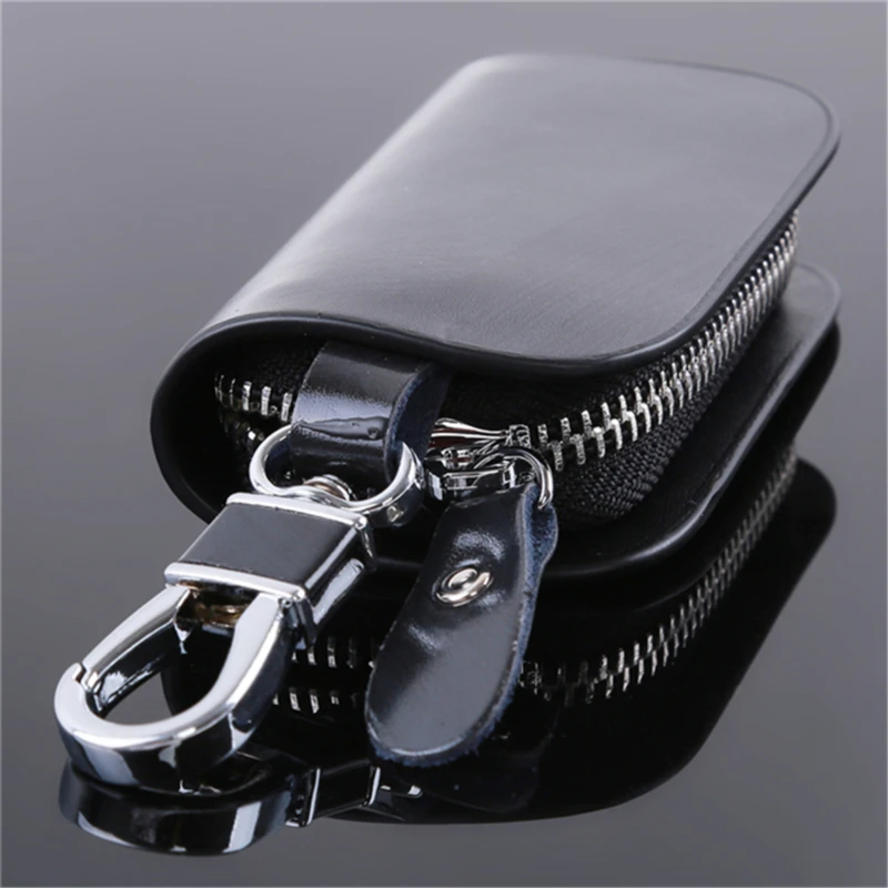 

PU Leather Keychain Men Women Key Holder Organizer Pouch Cover Male Car Key Wallet Housekeeper Key Case Mini Card Bag