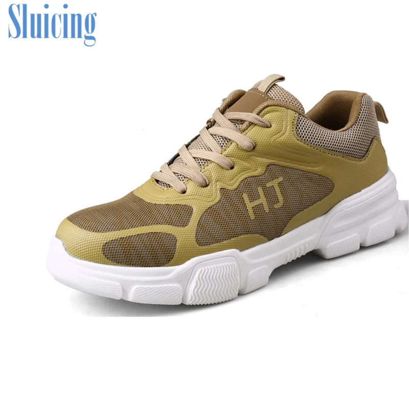 

Men's safety shoes steel head anti smash anti stab insulation light breathable shoes luminous mesh wear resistant work shoes