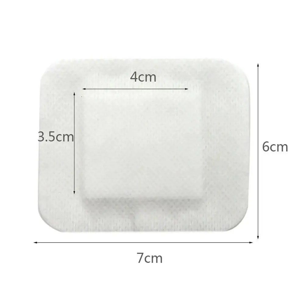 

10Pcs/Lot First Aid Adhesive Wound Plaster Waterproof Gauze Bandage Breathable For Emergency 6*7cm Medical Kit Tool Band-Ai P7W9