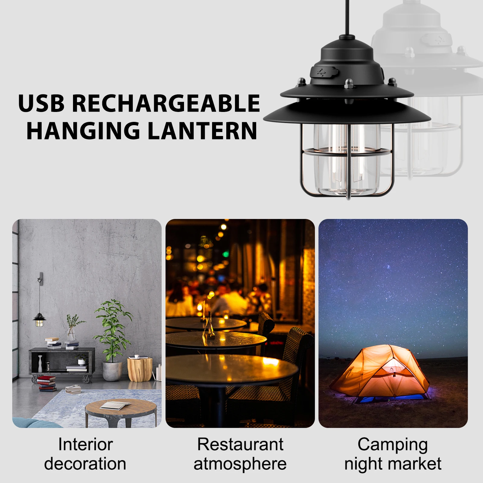 Мини подвесной USB фонарь для кемпинга с 2 светильник ing режимы водостойкий уличный