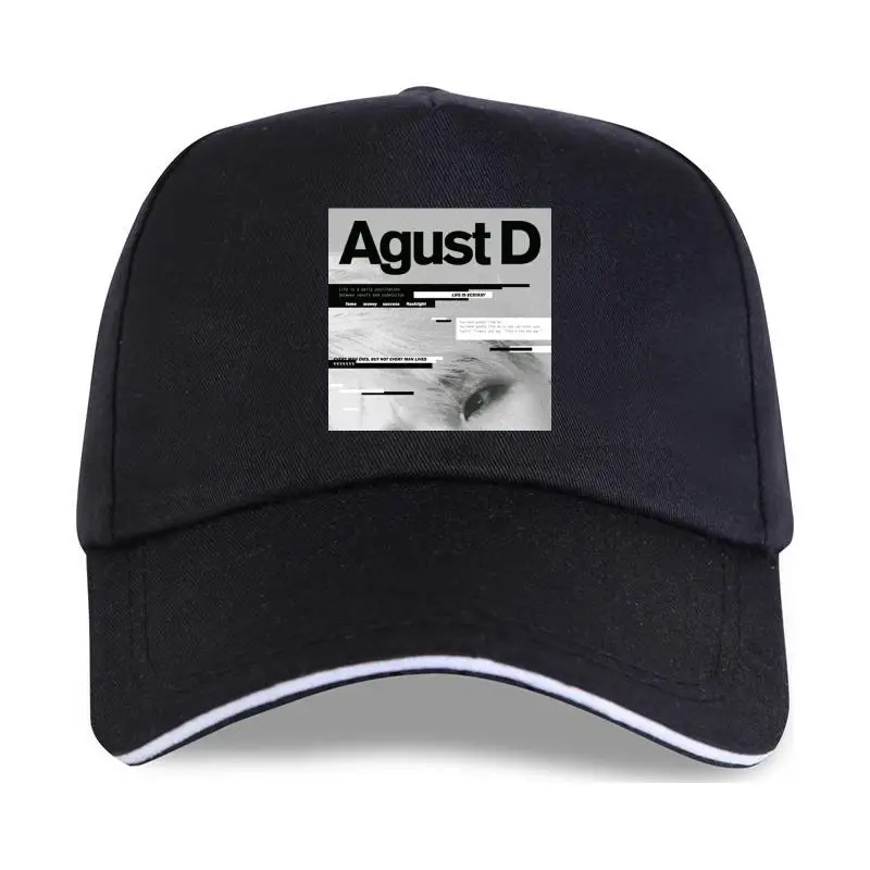 

Agust D Men'S Hot Sale Summer Baseball cap Cotton Crew Neck Tops S Plus Size