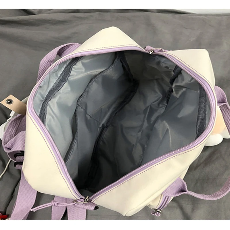 

Korean Style Waterproof Canvas Small Mini Backpack For Women Fashion Travel Backpack School Bag For Tennage Girl Shoulder Bag