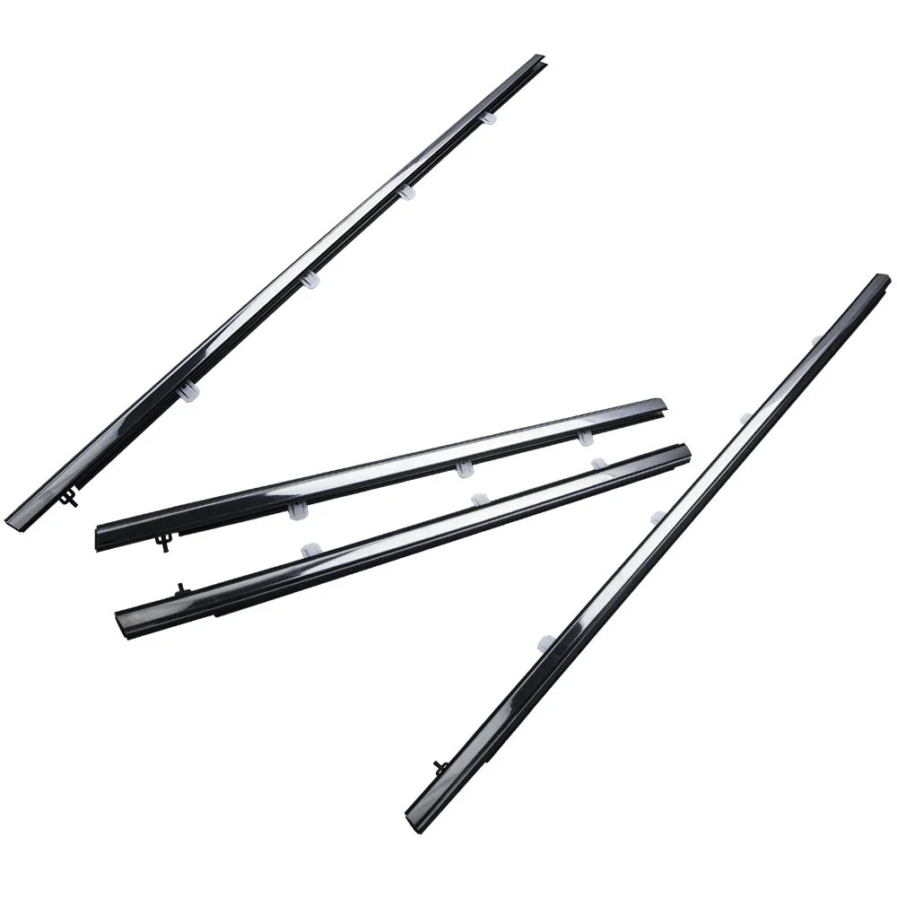 

Window Weatherstrip 4PCS Sweep Molded Trim Chrome For ACURA TSX Sedan 2009-2014