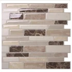 Водонепроницаемая 3D наклейка на плиточный щит, наклейки для мраморной плитки, самоклеящиеся клейкие плитки для кухни и ванной комнаты