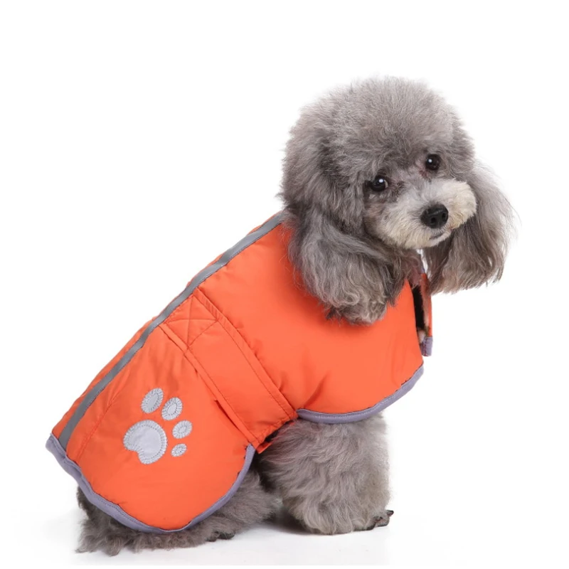 BDTHOOO 100% хлопок теплое пальто для домашних животных Светоотражающая