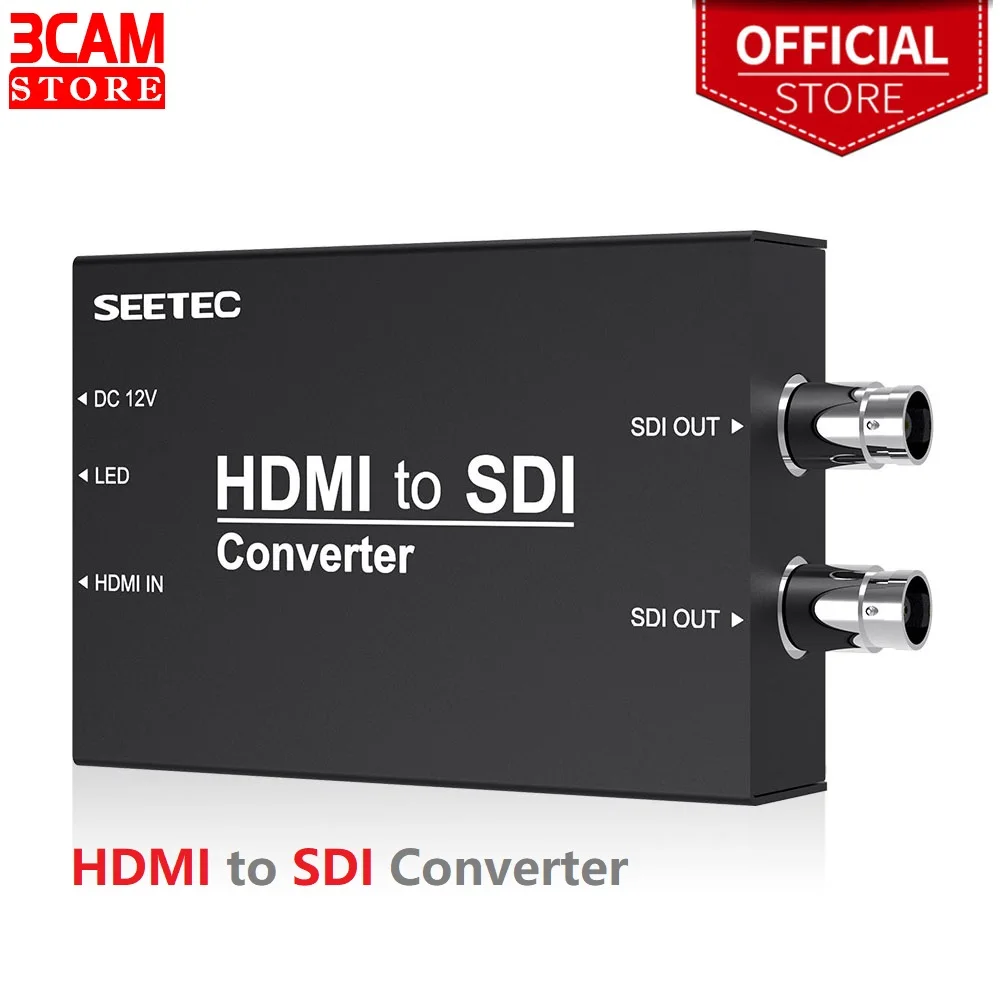 

Конвертер Seetec HDMI в SDI, черный преобразователь HTS для вещания SDI, корпус из тяжелого металла для монитора HDMI, SDI, монитор, проектор, камера