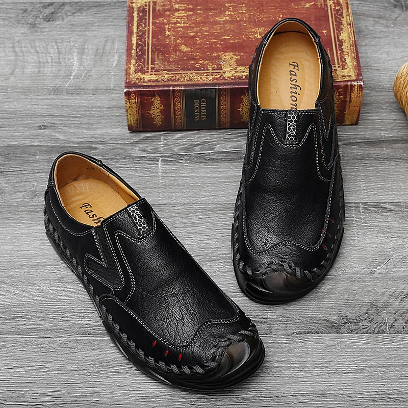 

Men's Moccasins Leather Loafers Men Shoes For Male Shoe Mens Causal 2020 Trends Zapatillas Hombre Genuine