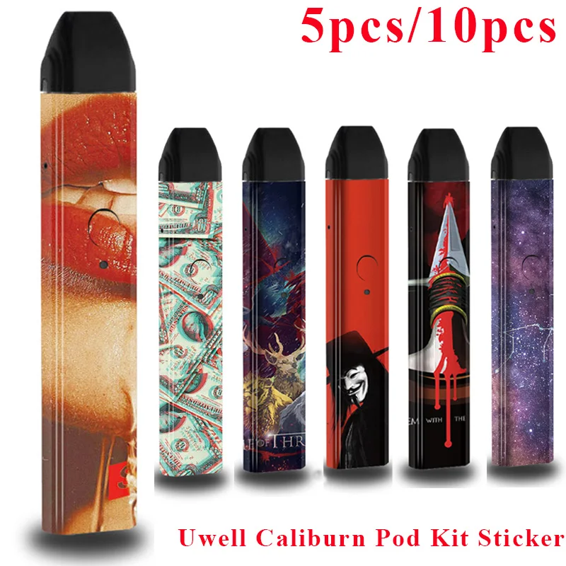 Наклейка &quotпар&quot чехол для Uwell caliborn pod Vape kit с принтом наклейки Волшебная Акула vape