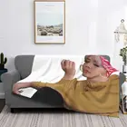 Плед Jimin Periodt, покрывало, клетчатая накидка, женское покрывало бирюзового цвета