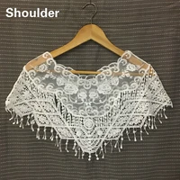 tulle lace fabric hand crochet embroidery wild small shawl ladies sunscreen small vest jacket blouse style temperament dress up